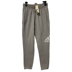 Adidas Men Essential Logo Graphic Pants Medium Grey Heather Size S
